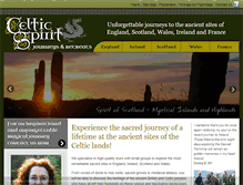 Tablet Screenshot of celticspiritjourneys.com